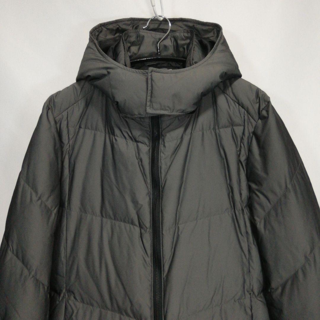 ゼロバイトルネードマート シャンブレーナイロンロングダウン ダウンコート グレー