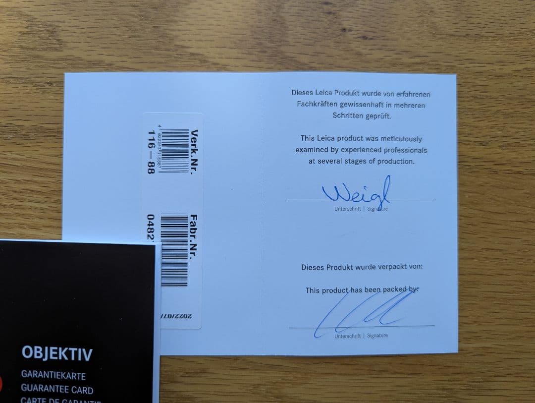 【未使用】LEICA SUMMILUX 50mm Black chrome