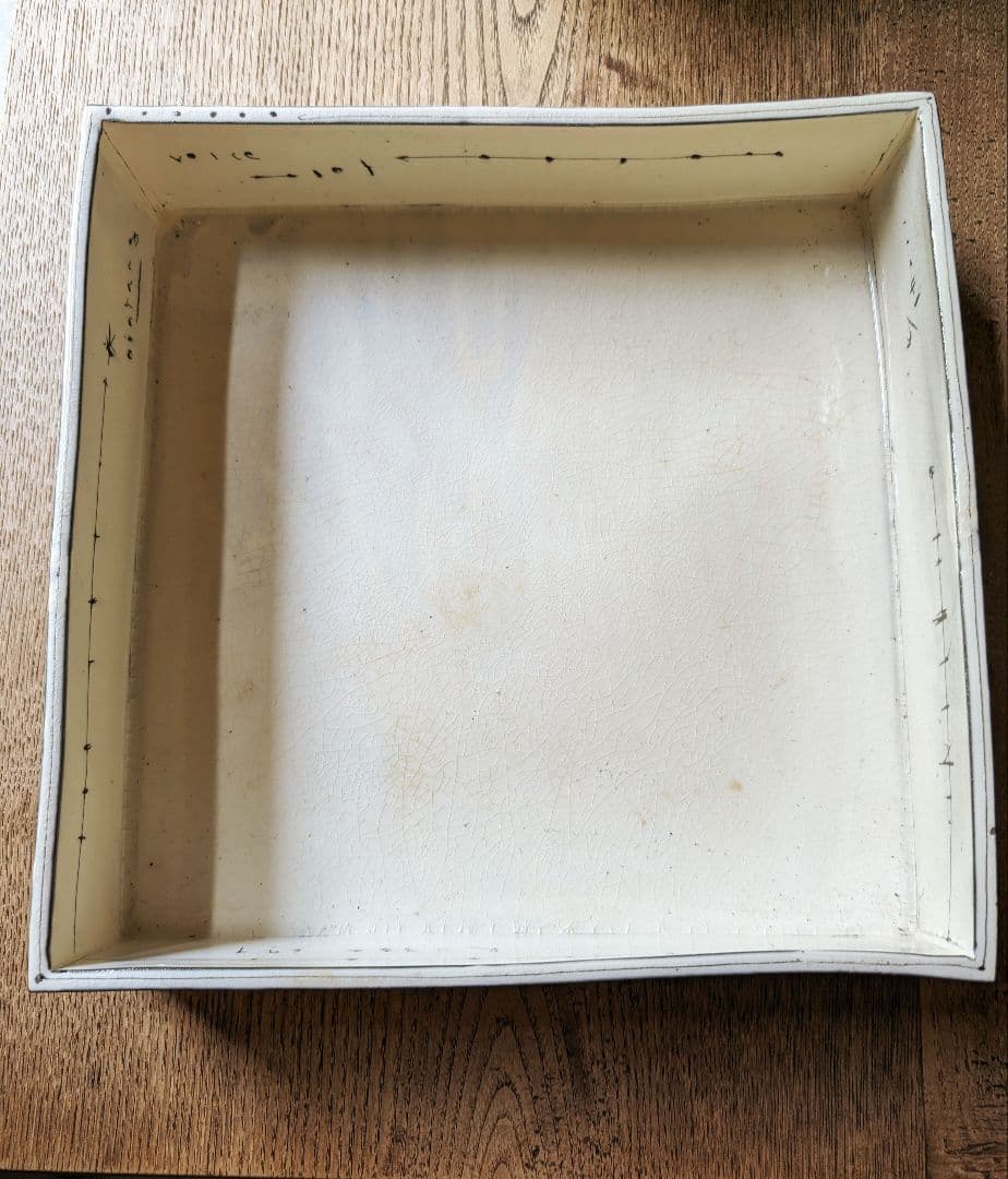 高島大樹作 縁高大皿 ガラス釉