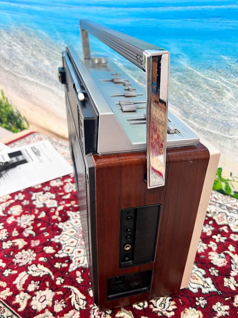 稀少昭和レトロアイボリーSONYラジカセCFS-V8 中古動作品 ビンテージ美品