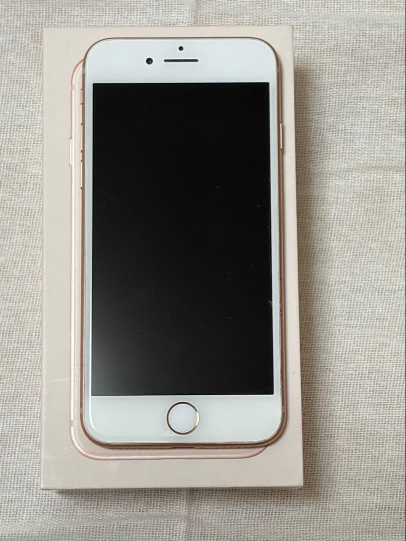 iPhone8 64GB 美品　未使用フィルム付　ピンクゴールド　simフリー