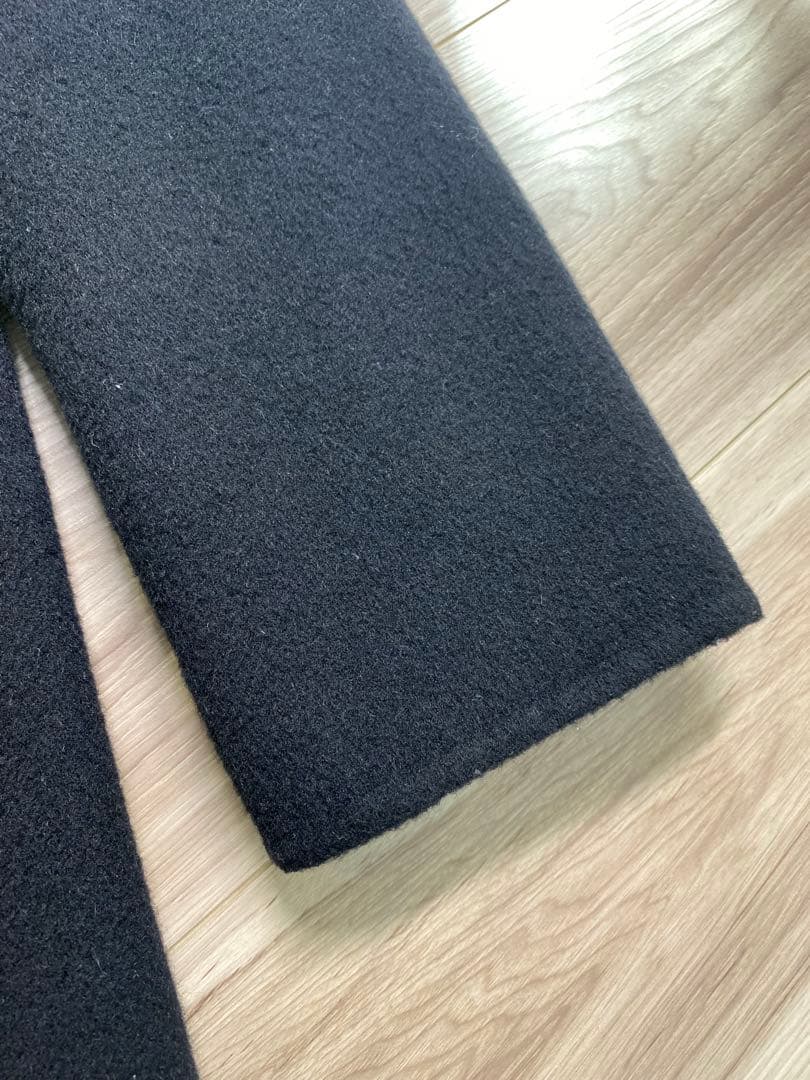 【バーバリー】ダブルフェイス　コート　36 ブラック