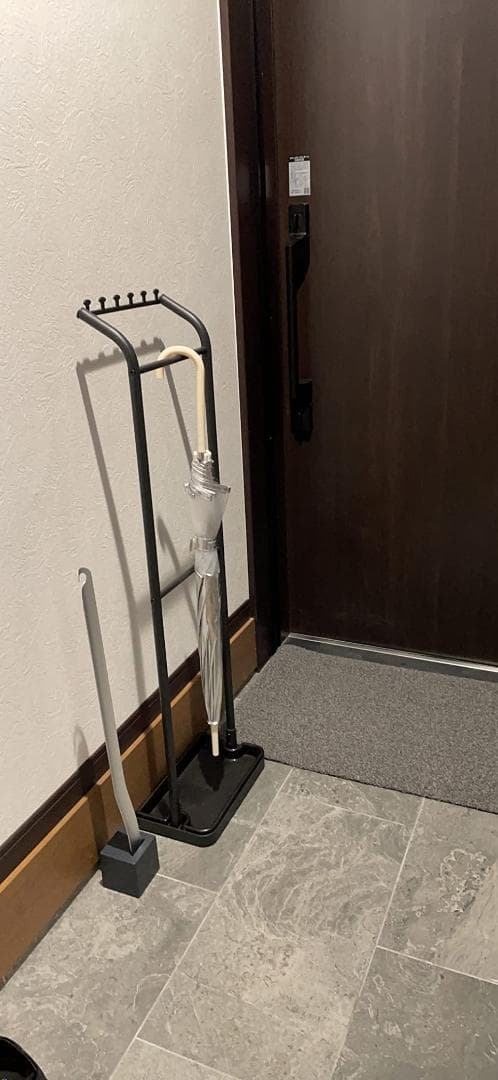 アンブレラハンガー マットブラック スリム傘立て 3kg耐荷重