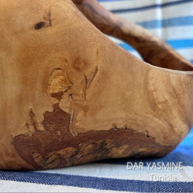 超特大オリーブ　バスケット ボウル 　見えないところもすごいです　約31cm