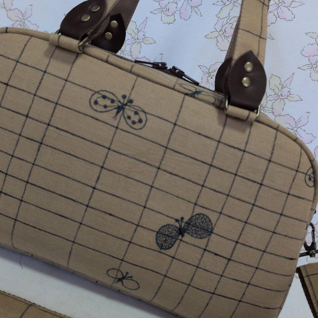 ミナペルホネン　ハンドメイド　バッグ　ChouCho　ボストン