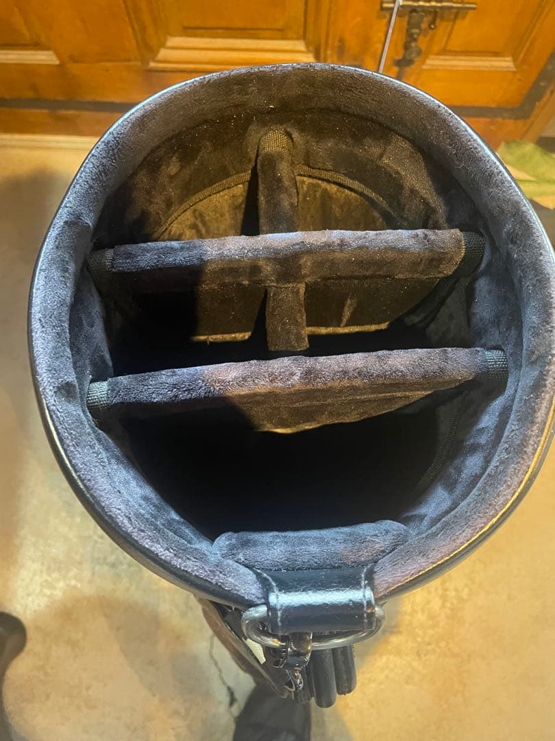 ポロベアキャディバッグ(ブラック×レッド) polo golf