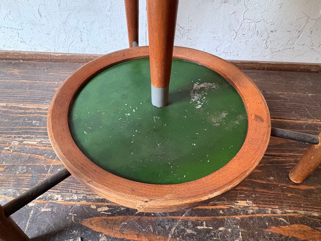 木製コートハンガー 傘立て付き レトロ アンティーク