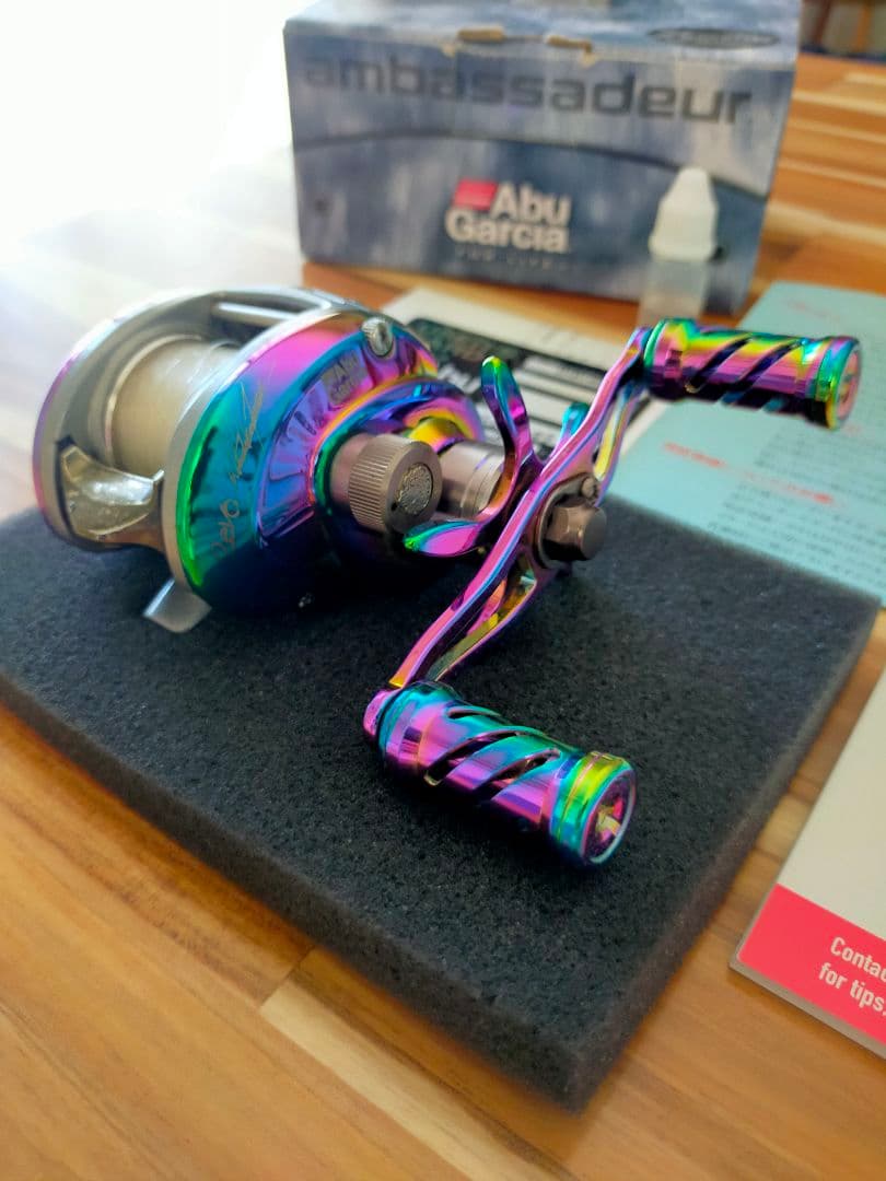 アブガルシア レボエリート オーロラ ハンドルカスタム