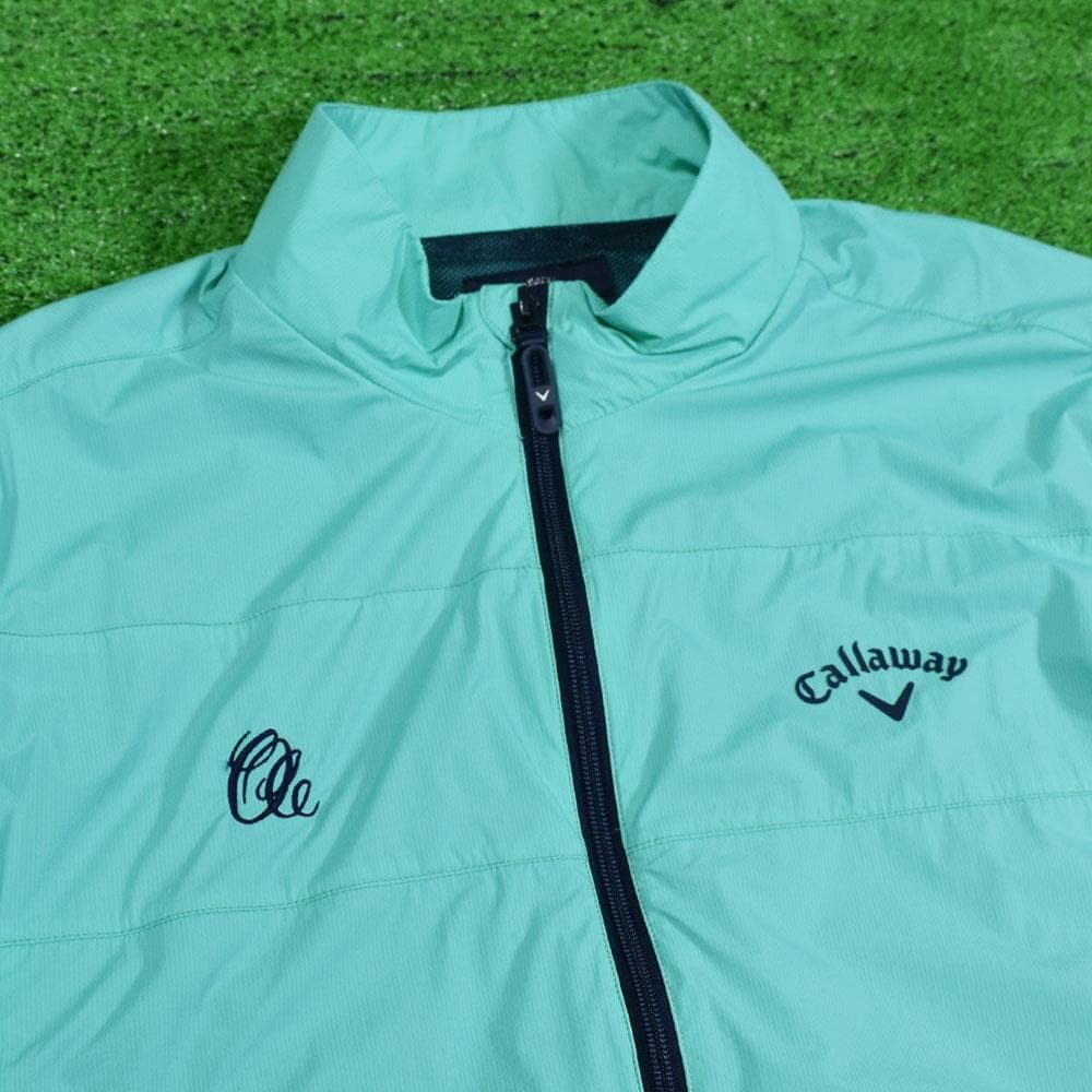 Callaway/キャロウェイ ゴルフ 防風ジャケット【グリーン/LL】美品！