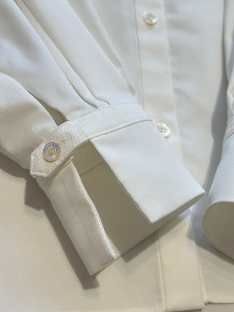 yori ヨリシロコン ホイップカラーブラウス 36 美品