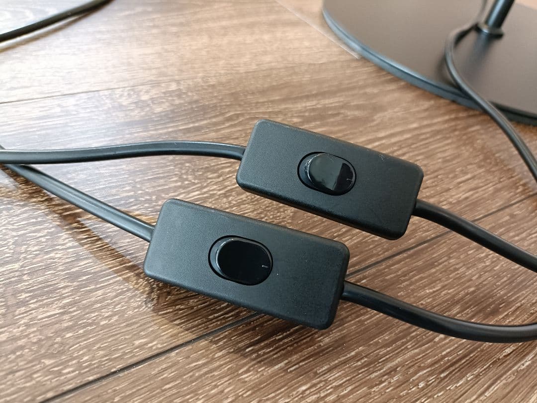 【中古 美品】BARREL フレキシブルアームライトスタンド(黒) 2個セット