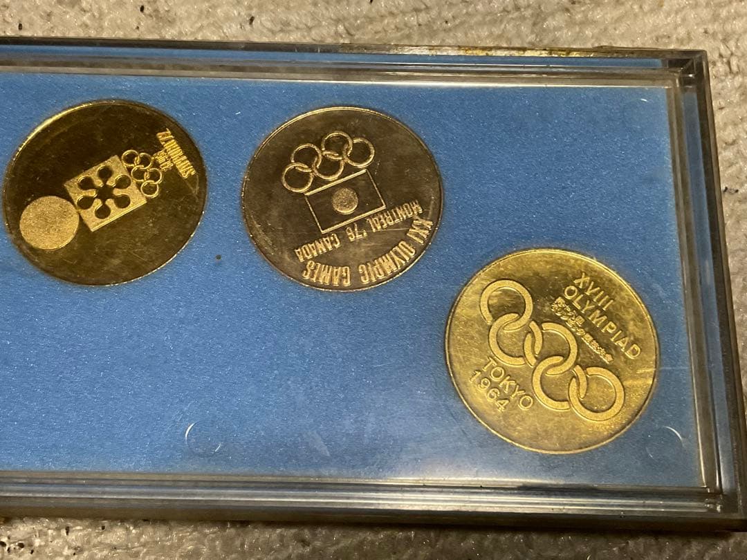 岡本太郎以下デザインの1964年~1976年のオリンピック記念メダル【4セット】