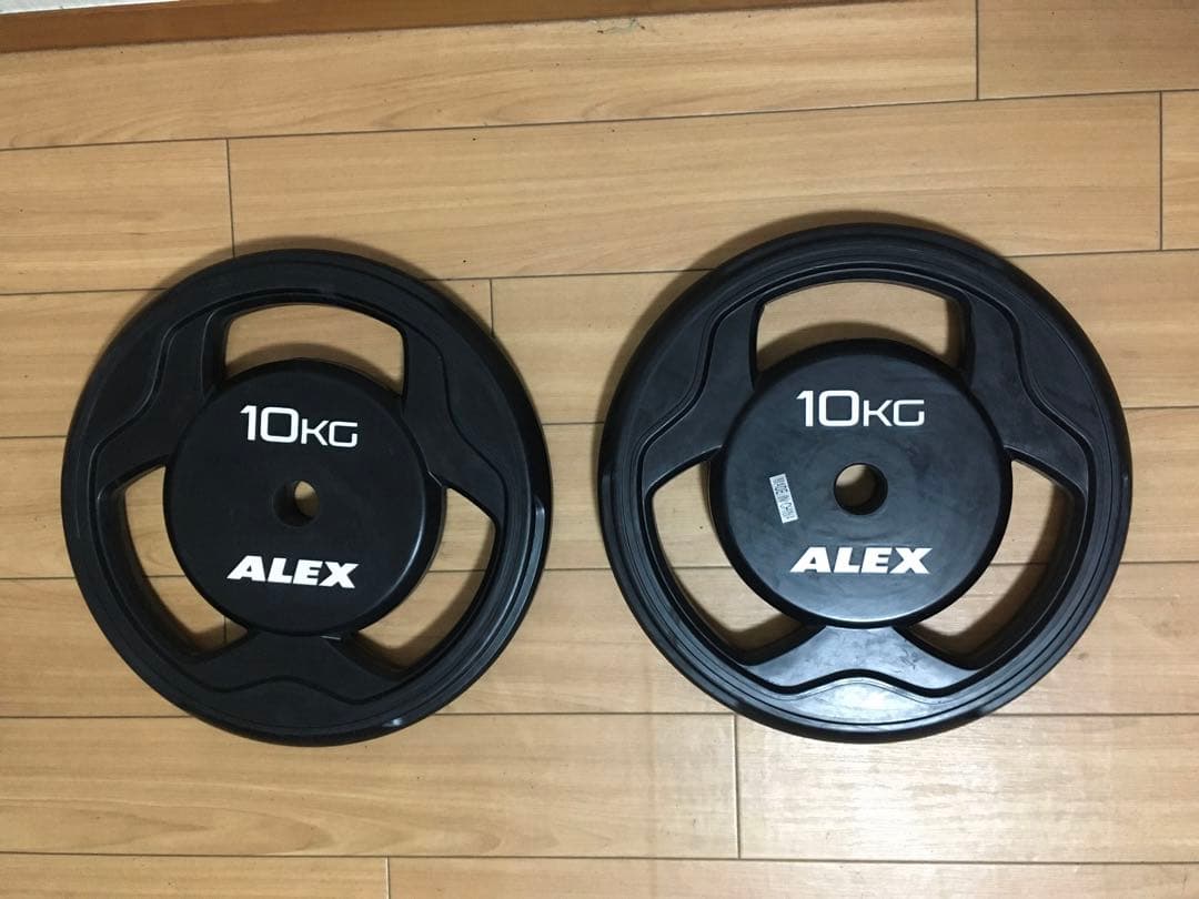 ALEX BPRラバープレート10kg × 2枚