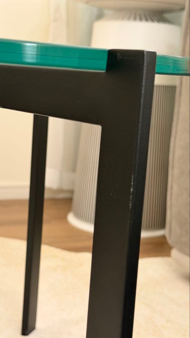 【美品】アルモニア ガラスセンターテーブル セパレートタイプ コーヒーテーブル