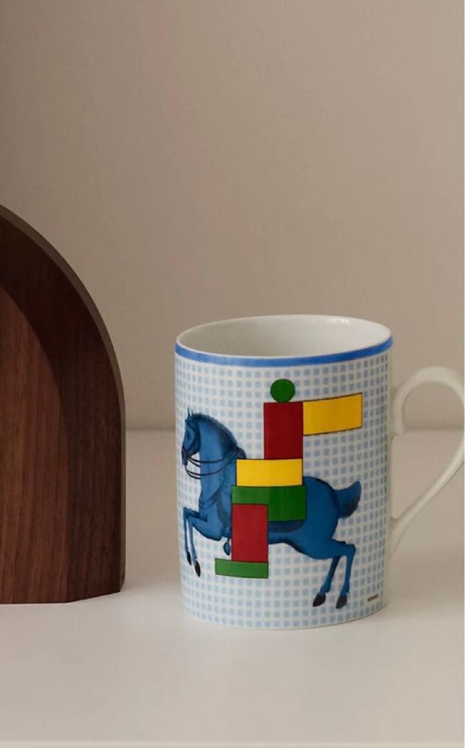 エルメス 新品未開封箱付きマグカップ カヴァリエアンフォルムHERMES 紙袋付