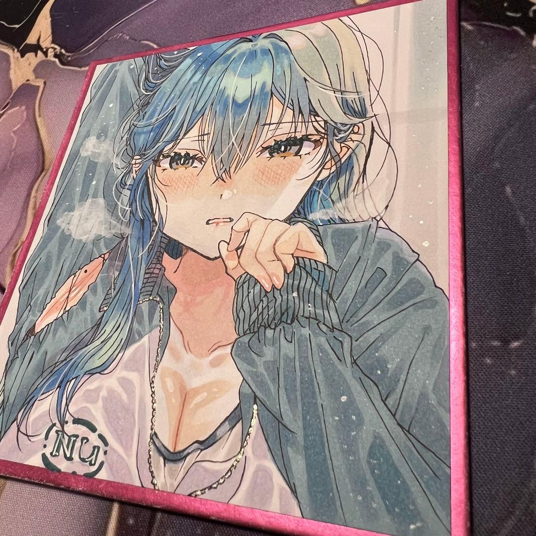 わ*か様 手描きイラスト オリジナルイラスト コピックイラスト 色紙 アナログイ