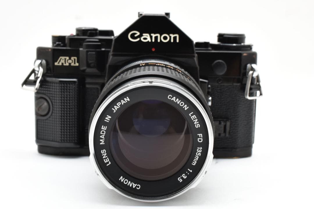 Canon A-1 ＋ FD135mm F3.5 レンズセット 動作・光学良好