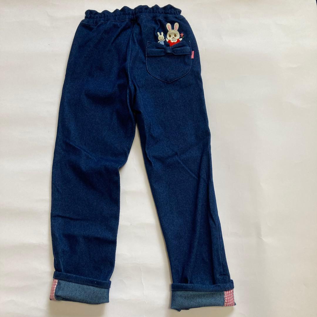 uu 新品未使用 ミキハウス デニムパンツ 120センチ