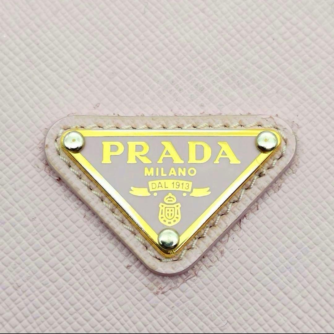 PRADA iphone13pro ケース サフィアーノレザー 三角ロゴ ピンク