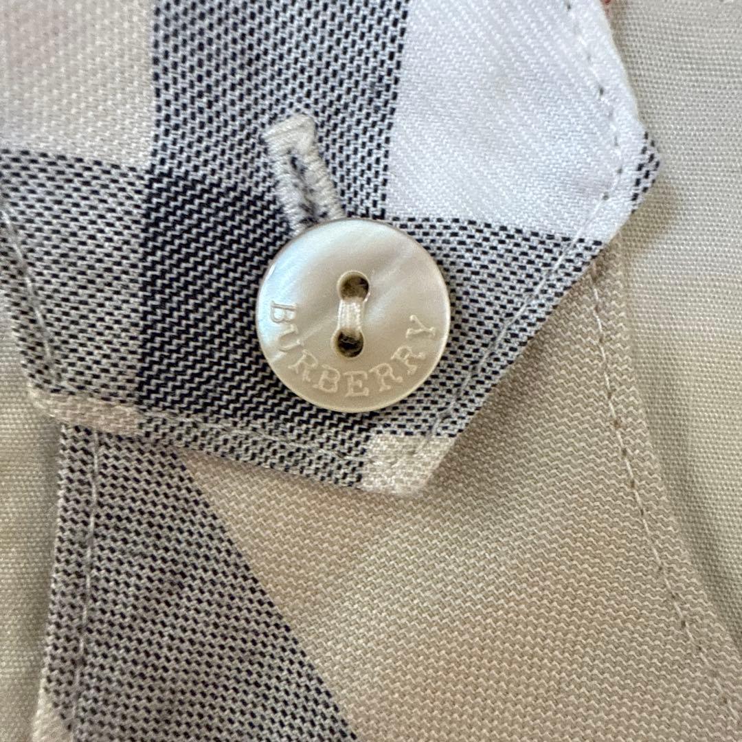 き　BURBERRY チェック柄ロンパース 80cm 美品