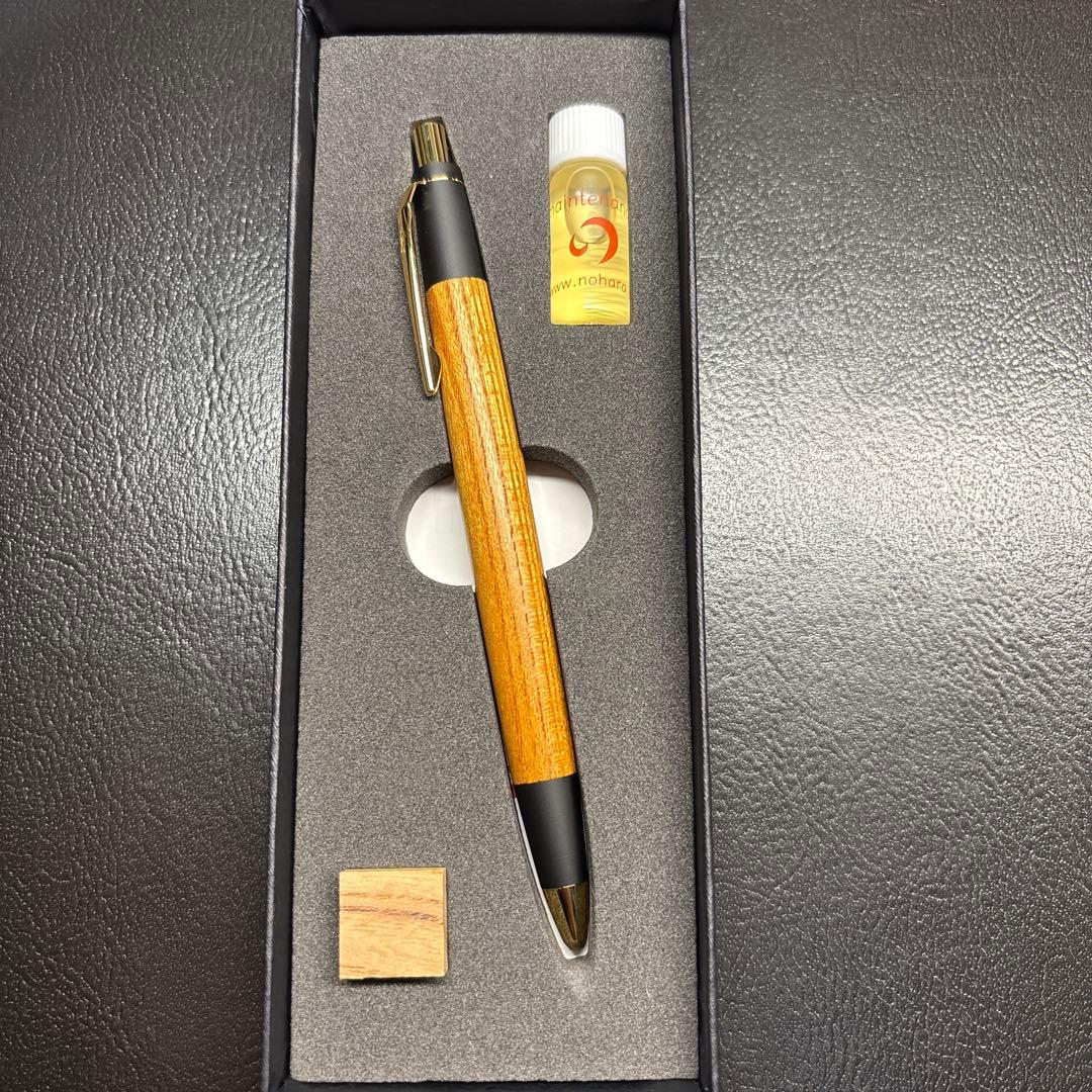 ※専用　新品未使用‼️ 野原工芸　欅　シャーペン　新型　ゴールド