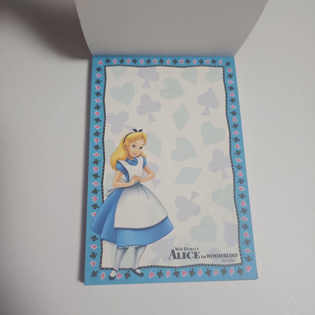 レア ディズニー 不思議の国のアリス メモ帳