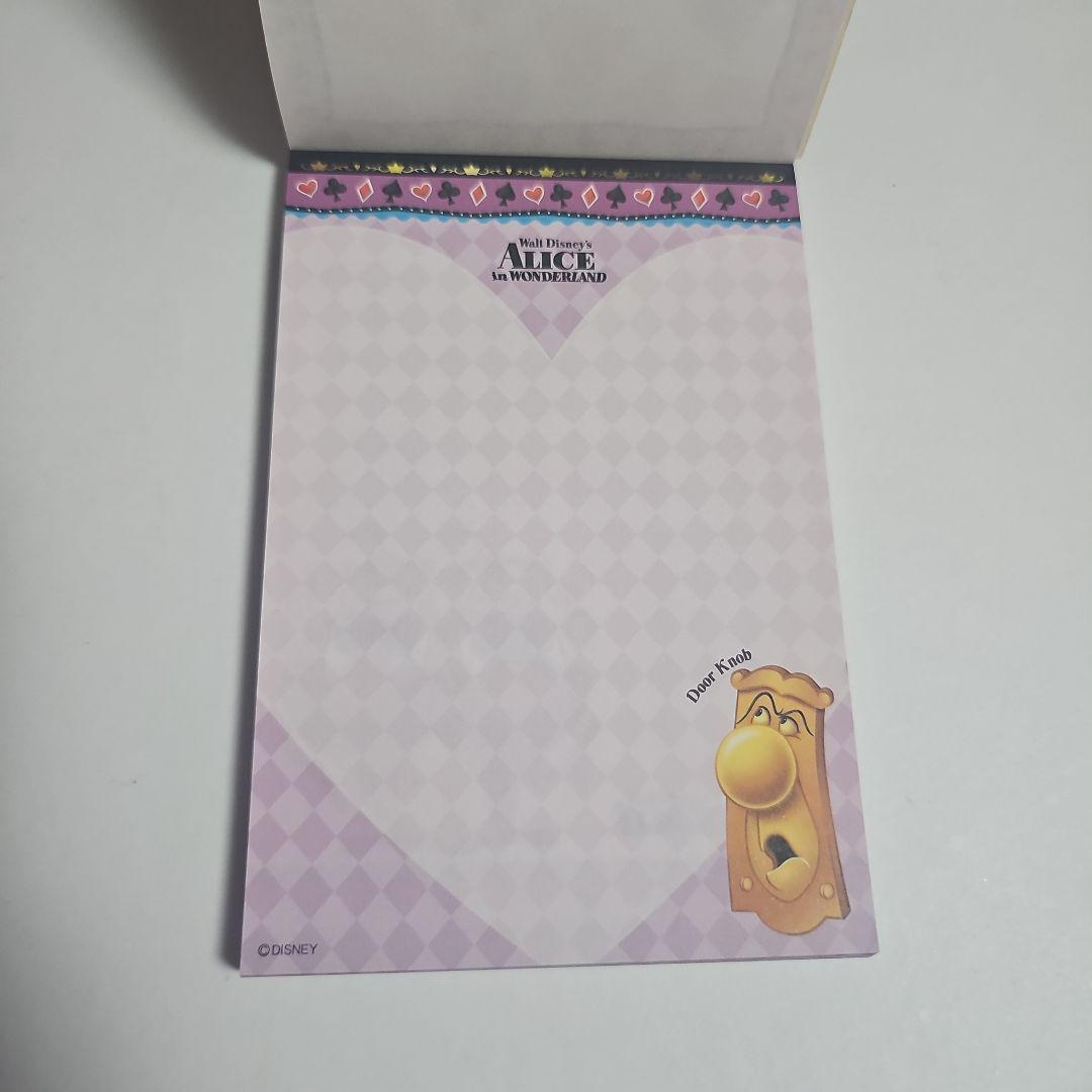 レア ディズニー 不思議の国のアリス メモ帳