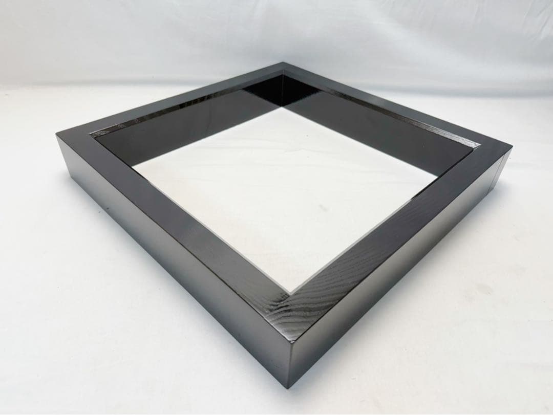 未使用 茶道具 炉壇 利休炉壇 銅版 上 炉蓋付 黒塗炉縁 3点セット 紙箱