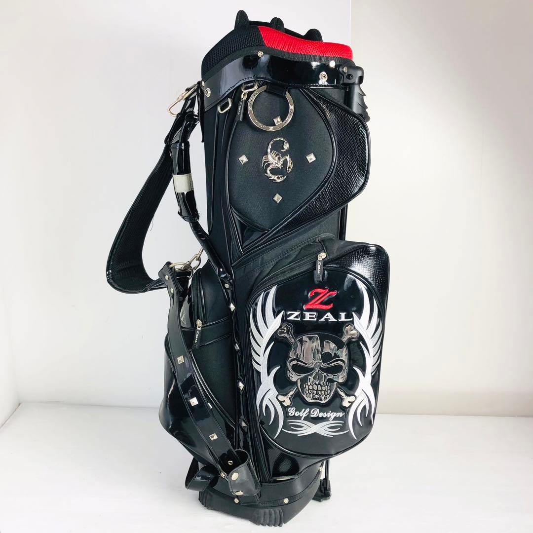 ジール ゴルフバッグ キャディバッグ スタンドタイプ ブラック