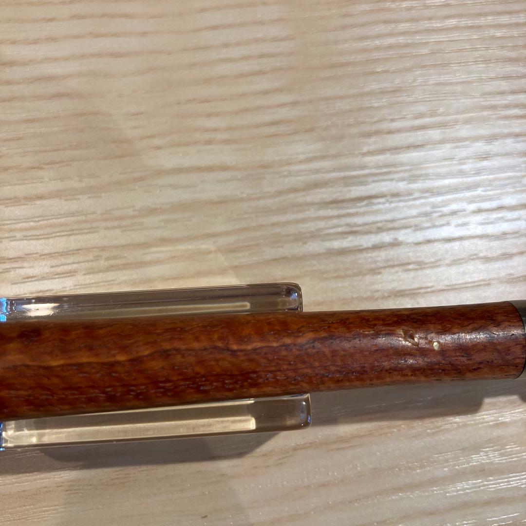 工房楔　ルーチェペン（ボールペン）　花梨ちぢみ杢・初期傷有り