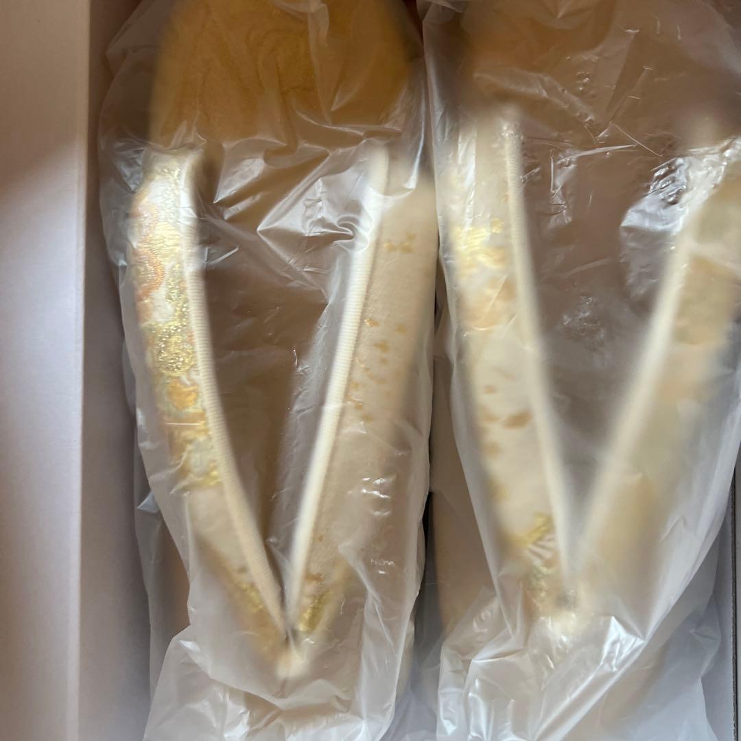 【ほぼ半額！】女性　成人式用　超高級　草履バッグ　金色　新品未使用