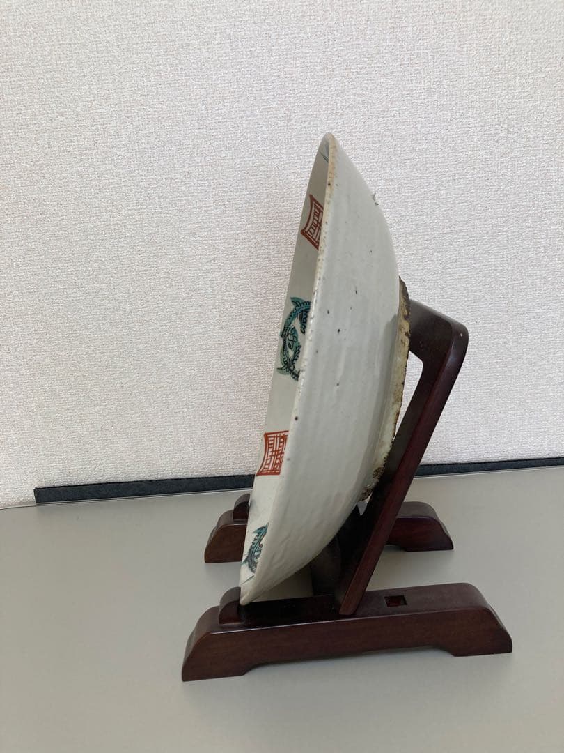 明時代 呉須赤絵大皿