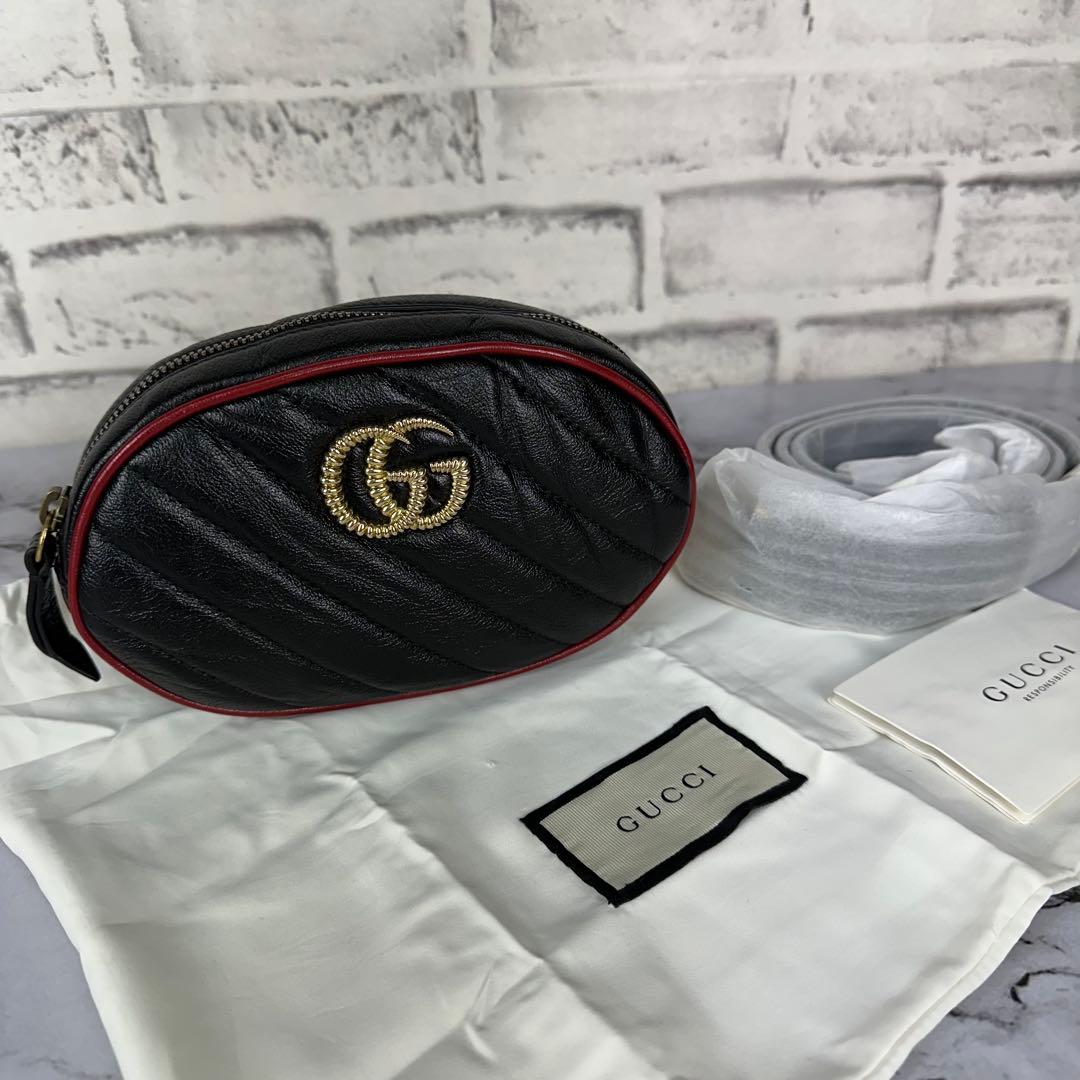 未使用品✨GUCCI GGマーモント マトラッセ ベルトバッグ ボディバッグ