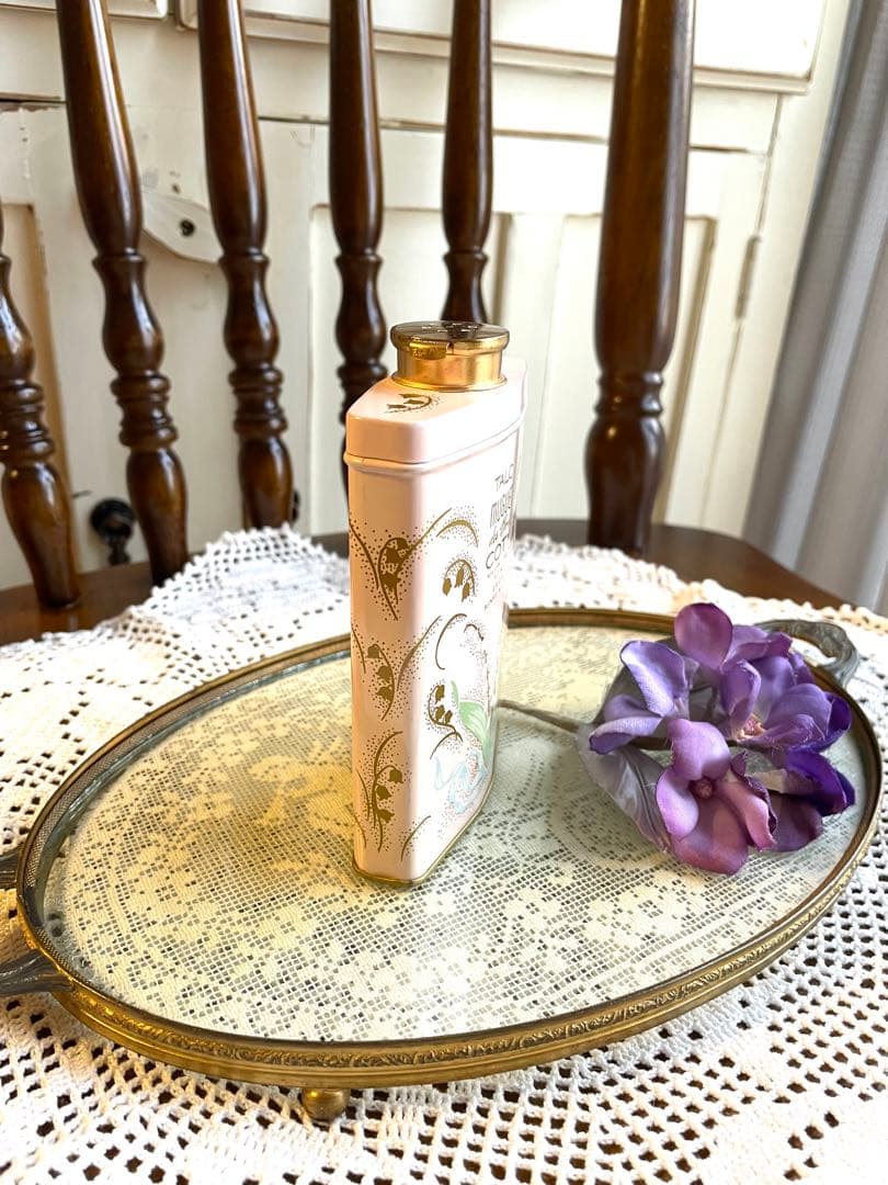 ♡ 美品　アンティーク　COTY 鈴蘭　タルク缶　パウダー缶　パヒュームボトル