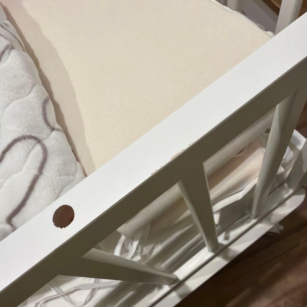 年明けまで！そいねーる＋ロング ベビーベッド　ホワイト