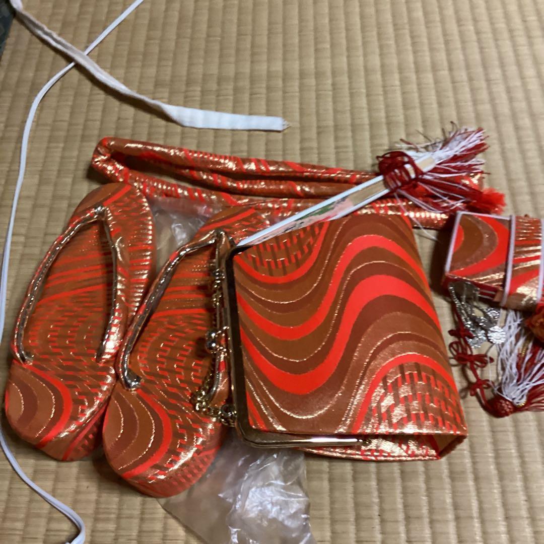 七五三　7歳フルセット　返品不可商品。帯幅19センチ　草履21センチ