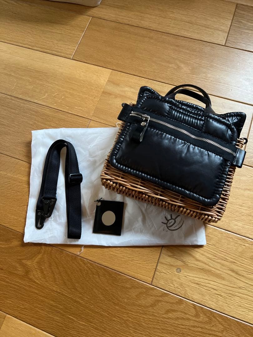 ZUU14様　ebagos 角よこバスケットＳ　ポーチ付 スイッチハンドル