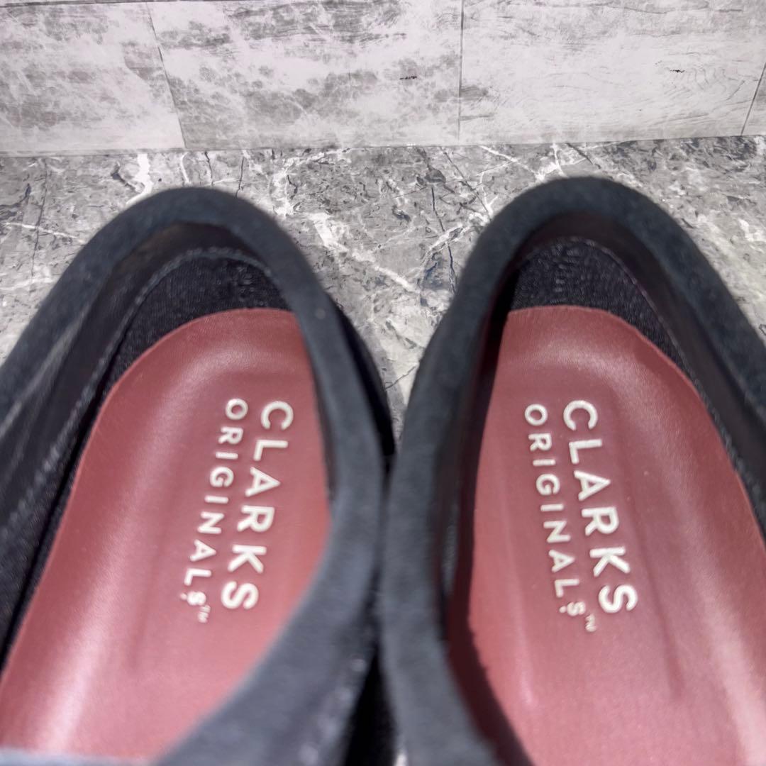 美品✨ クラークス ワラビー 25.5 ゴアテックス GTX ブラック スエード