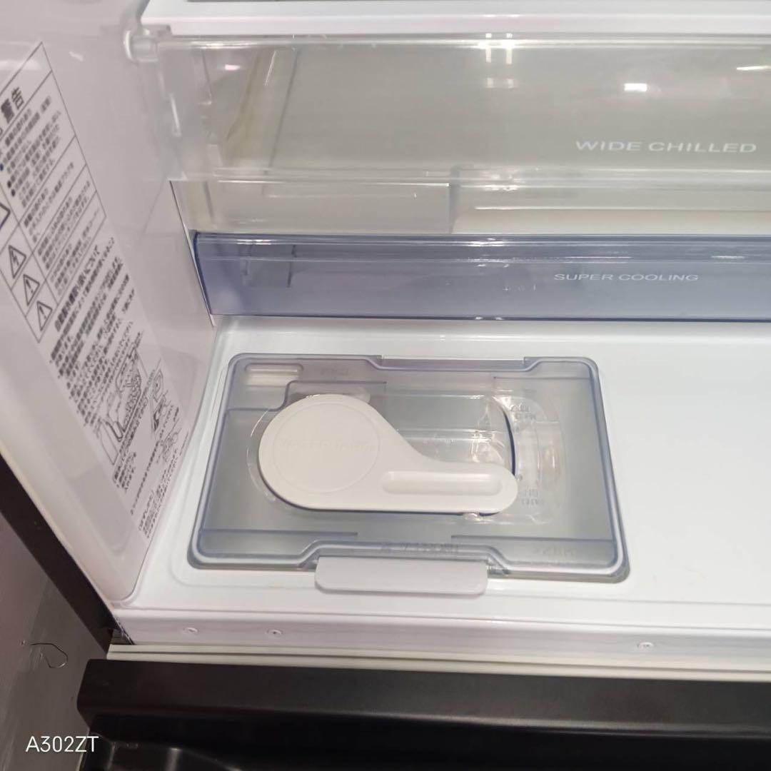 449三菱 大型冷蔵庫 330L 300L強 自動製氷 右開き 3ドア ブラウン