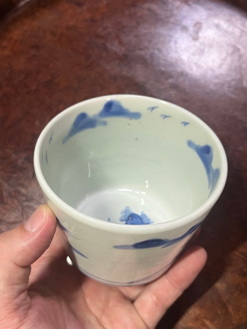 古伊万里　蕎麦猪口　無傷完品　鍋島　そば猪口　大振　柿右衛門　今右衛門　民藝