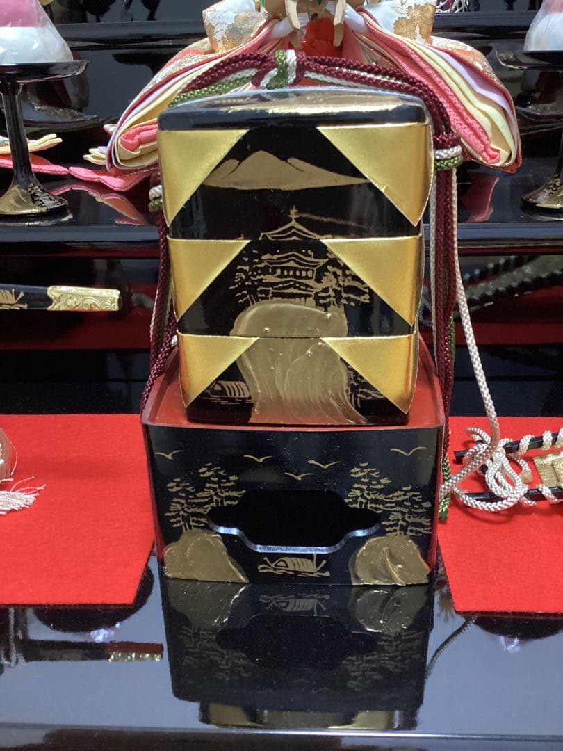 雛人形セット　裂地西陣織 賀美雛　三段飾り②