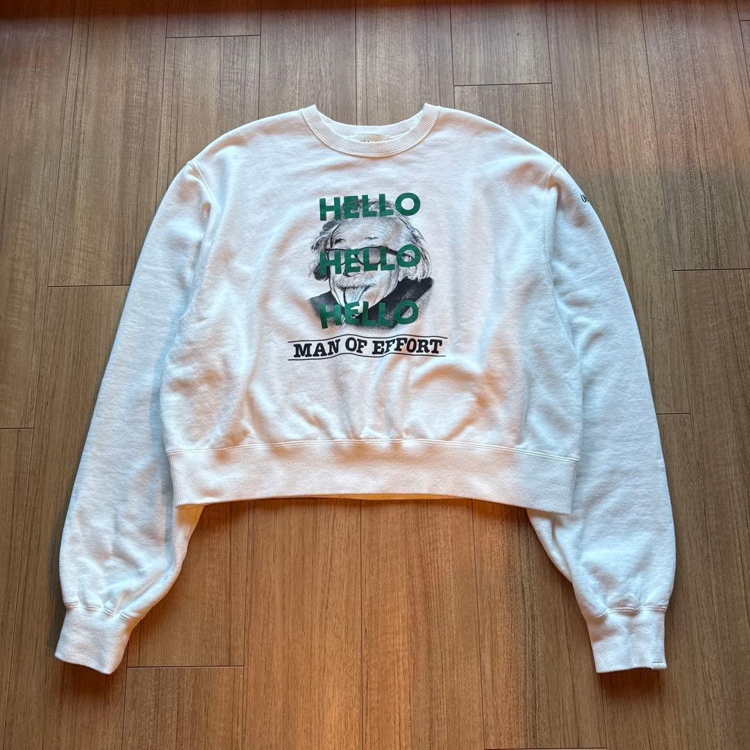 oblada / オブラダ 別注HELLO SWEAT スウェット　白