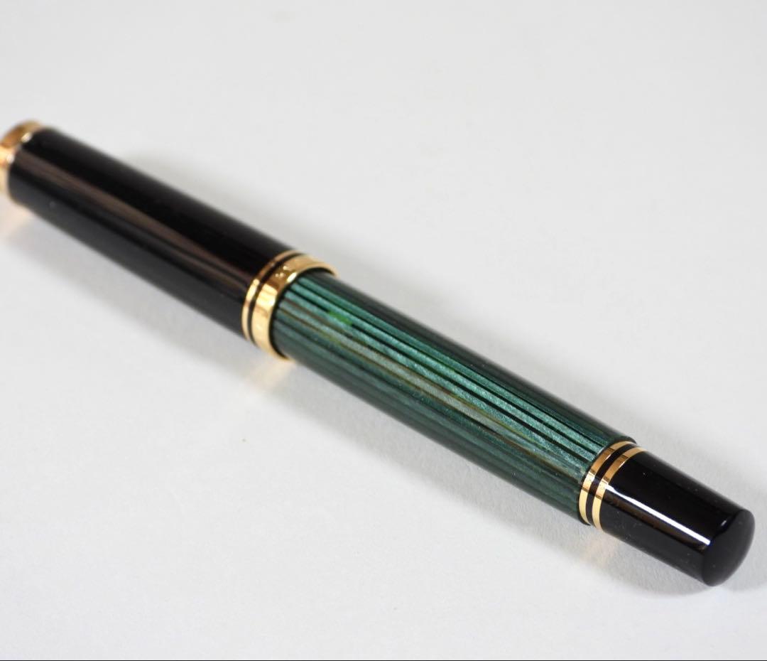 Pelican K14 万年筆 スーべレーン 緑縞 F 14C-585