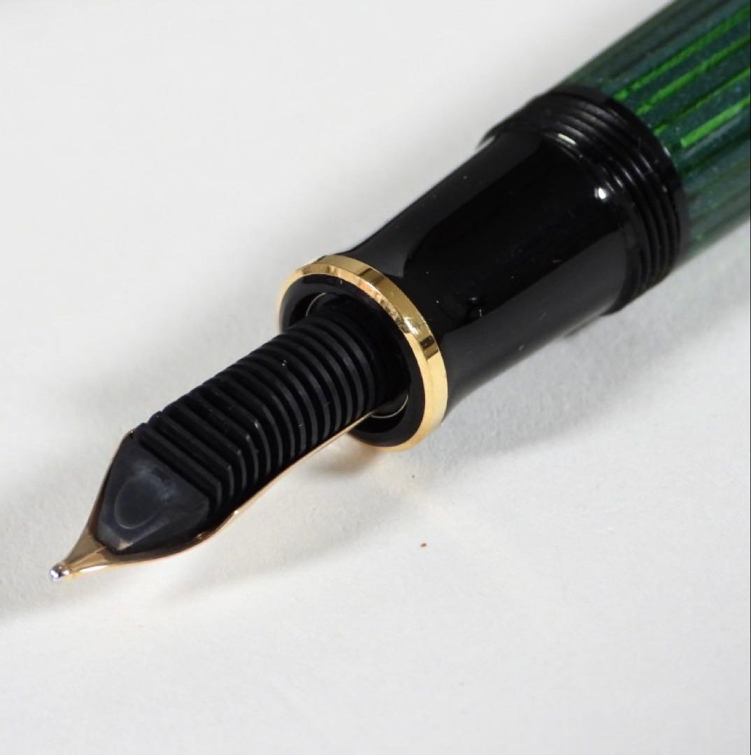 Pelican K14 万年筆 スーべレーン 緑縞 F 14C-585