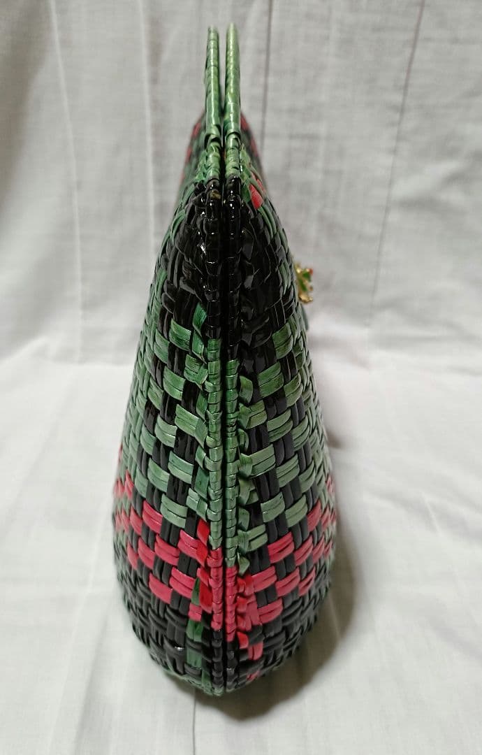 ロベルトリッチ 編込みかごバッグ ハンドバッグ マルチカラー イタリア