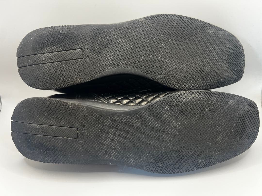 PRADA プラダ キルティング フラットシューズ 36.5（約23.5cm）黒