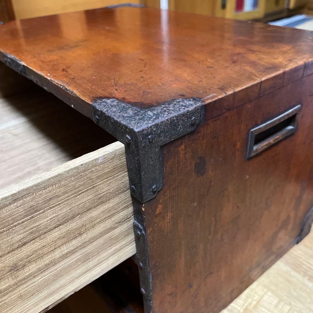 K50 アンティーク　木製　引き出し　戦前　古道具　ミニ箪笥　明治　時代箪笥