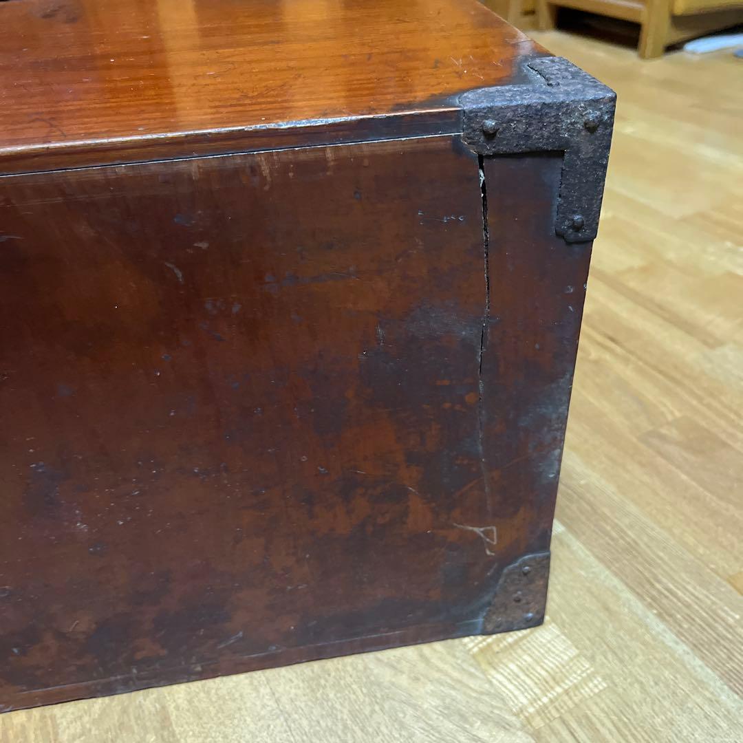 K50 アンティーク　木製　引き出し　戦前　古道具　ミニ箪笥　明治　時代箪笥