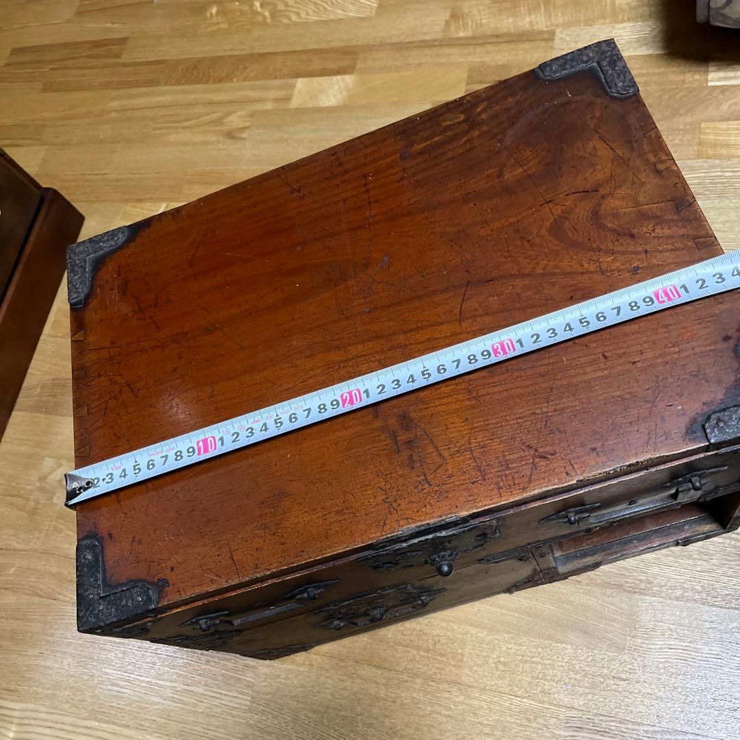 K50 アンティーク　木製　引き出し　戦前　古道具　ミニ箪笥　明治　時代箪笥