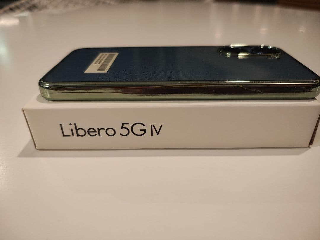 Libero 5G IV 本体 ブルー ソフトケース microSD64GB付き